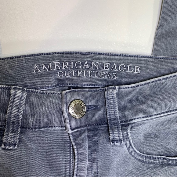 American Eagle Womens Super Stretch Jegging Gray 2 - Picture 4 of 9